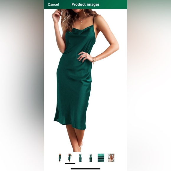 NWOT Beautiful Teal Midi Dress Size Large - Picture 2 of 10